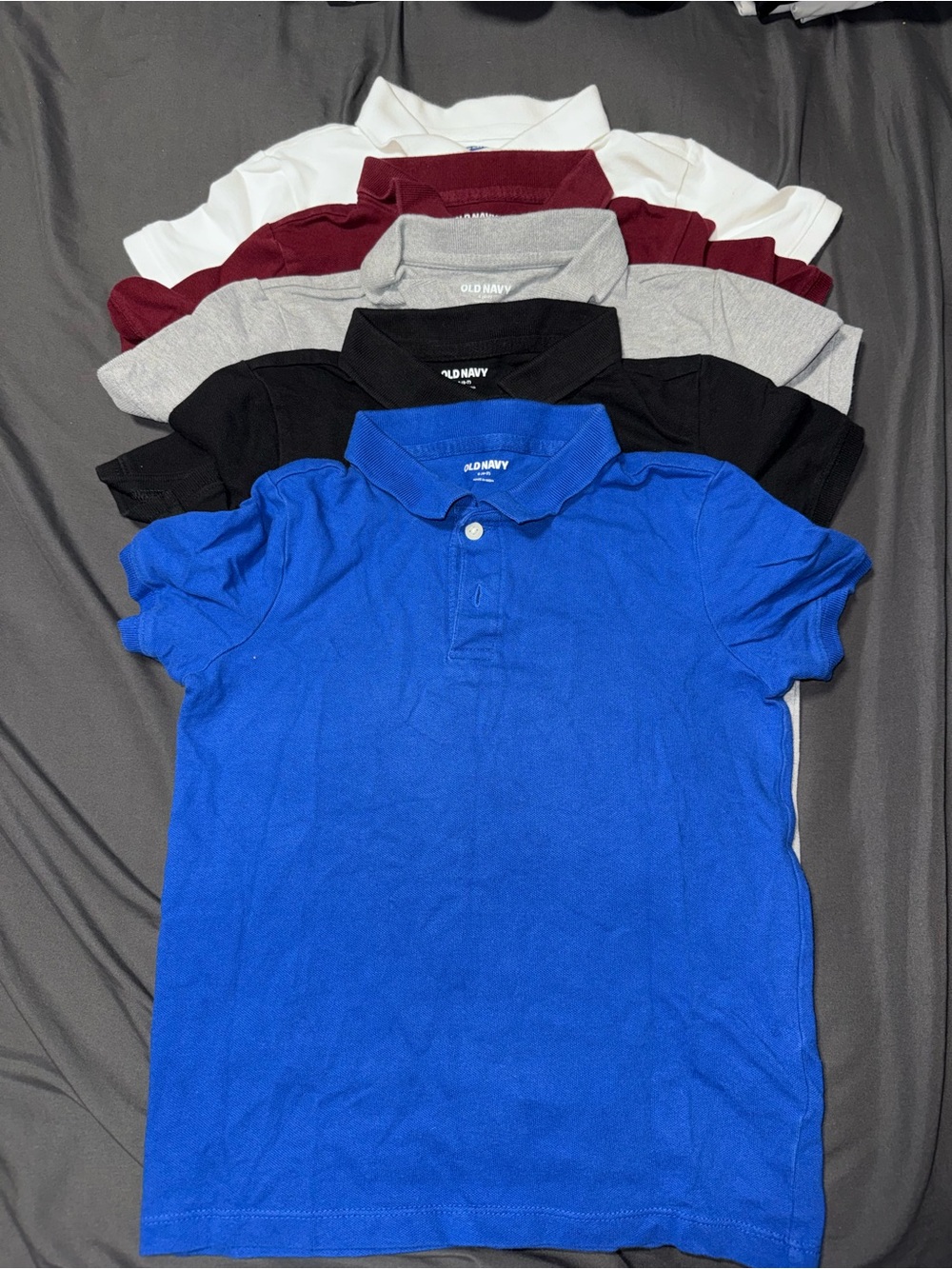Old Navy Boys Blue Polo with Multi-Color Pack